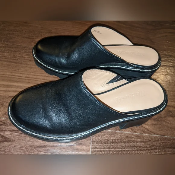 RARE find! Madewell - Chelsea Ridgefield Lug Sole Slip-On Mule | Size 7 | Black - Picture 10 of 14